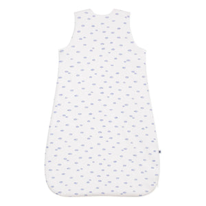 Petit Bateau - Saco de dormir de algodón orgánico Nuages | Blanco