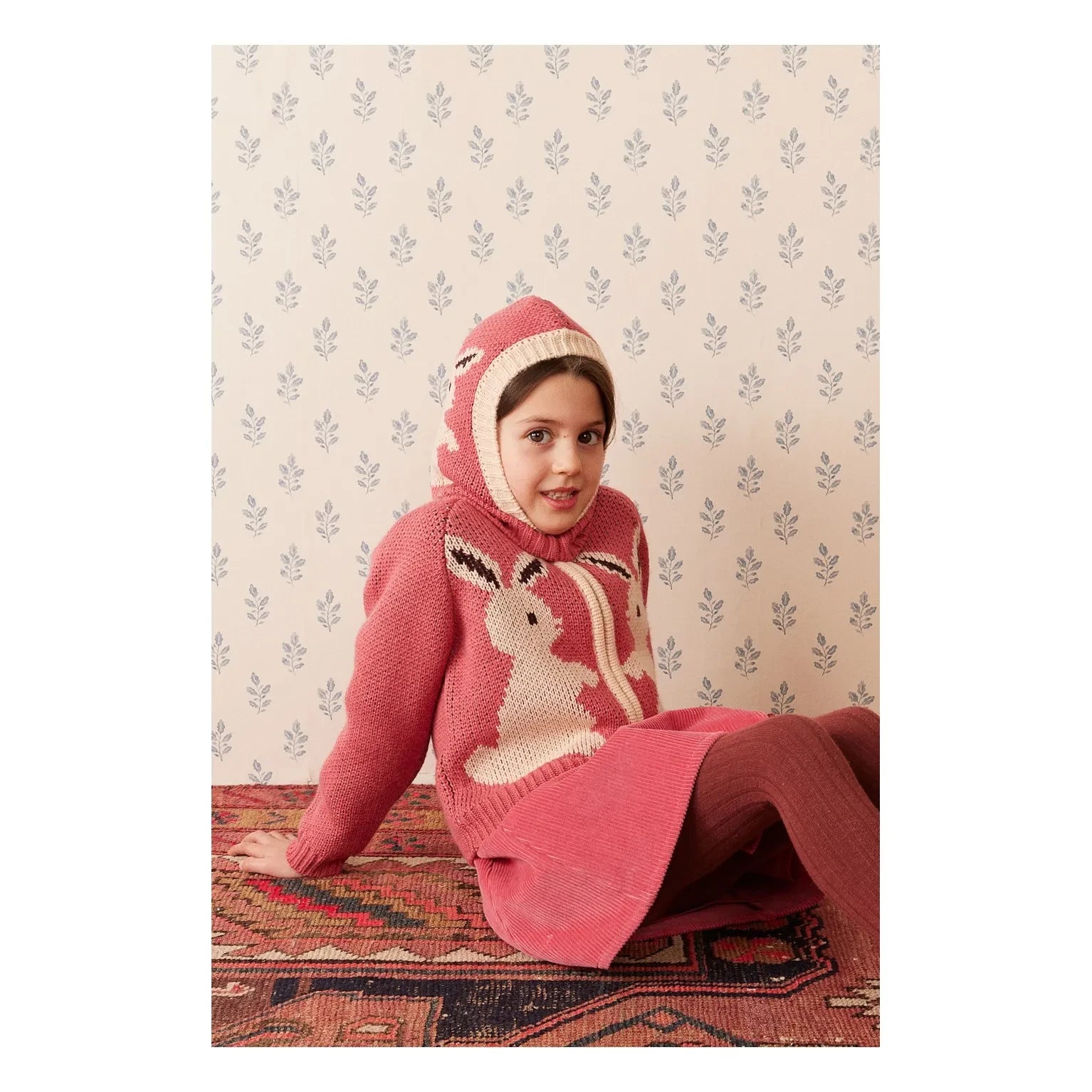 Hola Simone - Sudadera con capucha Conejo Pingüino | Rosa