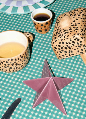 Anna + Nina - Taza de espresso Leopardo | Marrón