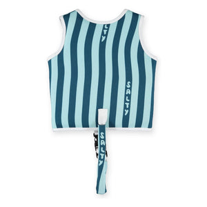 Beach & Bandits - Chaleco de natación Salty Stripes Fibras recicladas | Azul marino