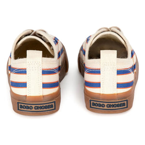 Bobo Choses - Zapatillas de deporte con cordones a rayas | Azul