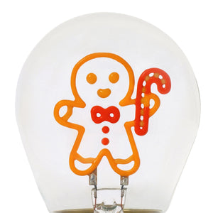 Legami - Lámpara de mesa con bombilla de jengibre Noel - Bulb Fiction