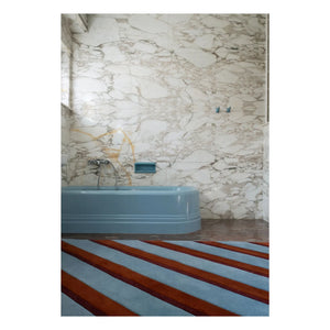 Layered - Alfombra de lana Diagonal, Tekla Evelina Severin | Azul
