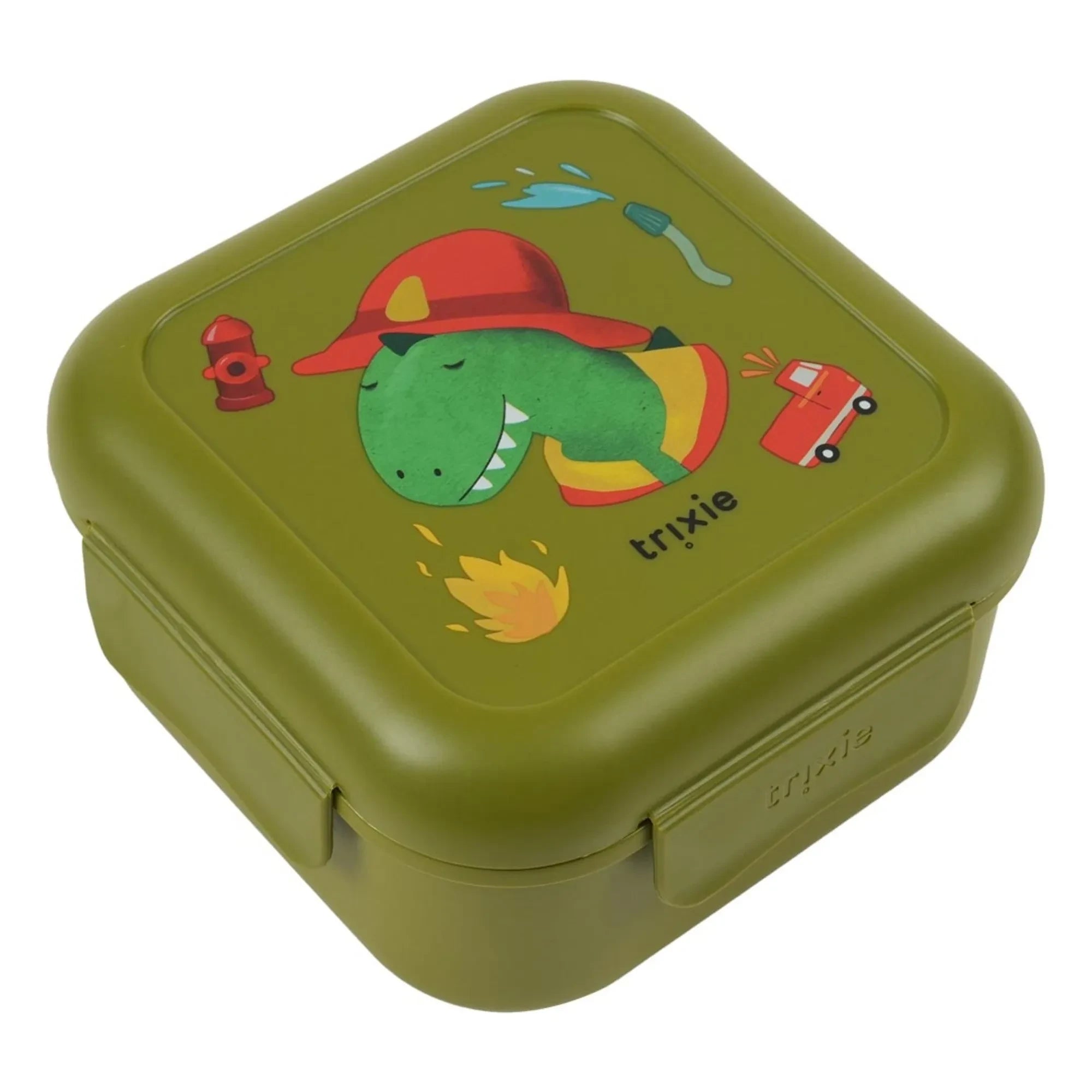 Trixie - Snack Box Klipsleri İtfaiyeci Mr. Dino | Yeşil