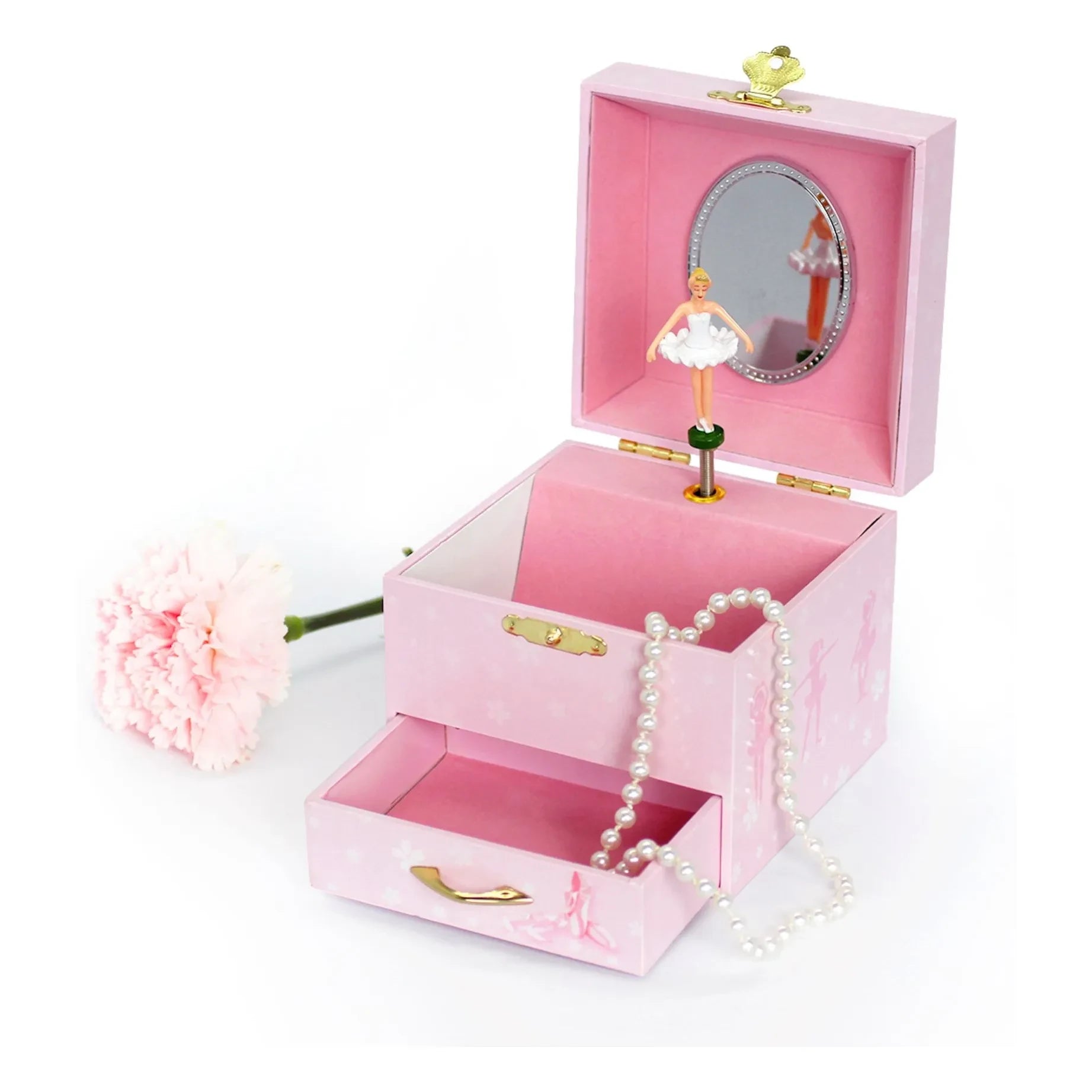 Trousselier - Caja de música Bailarina fosforescente | Rosa