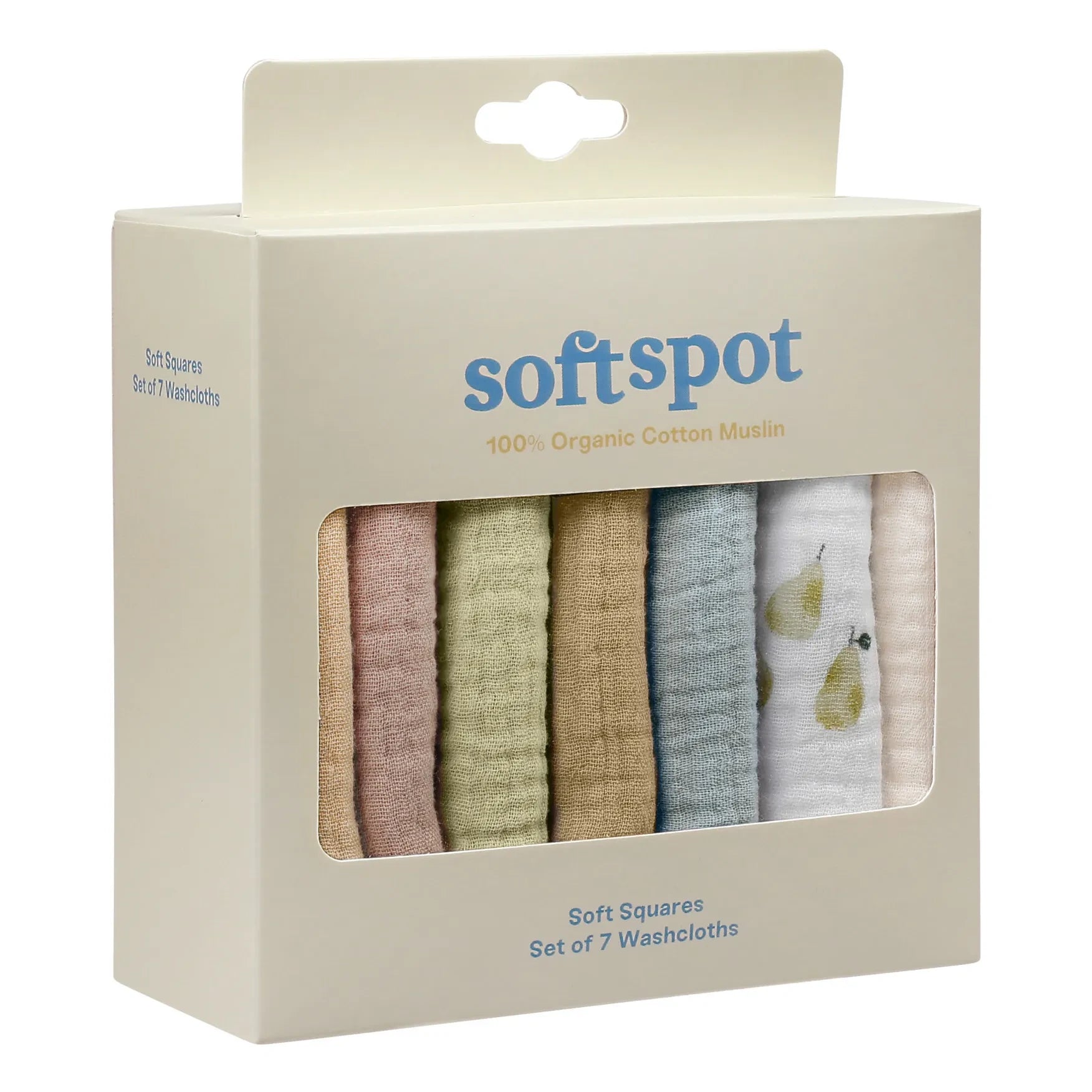 Soft Spot - Toalla pera de algodón orgánico - Juego de 7