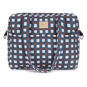 Bolso cambiador de bebé Nobodinoz Hyde Park Mozaik | Azul