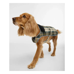 Barbour - Chaqueta de tartán impermeable para perro | Beige