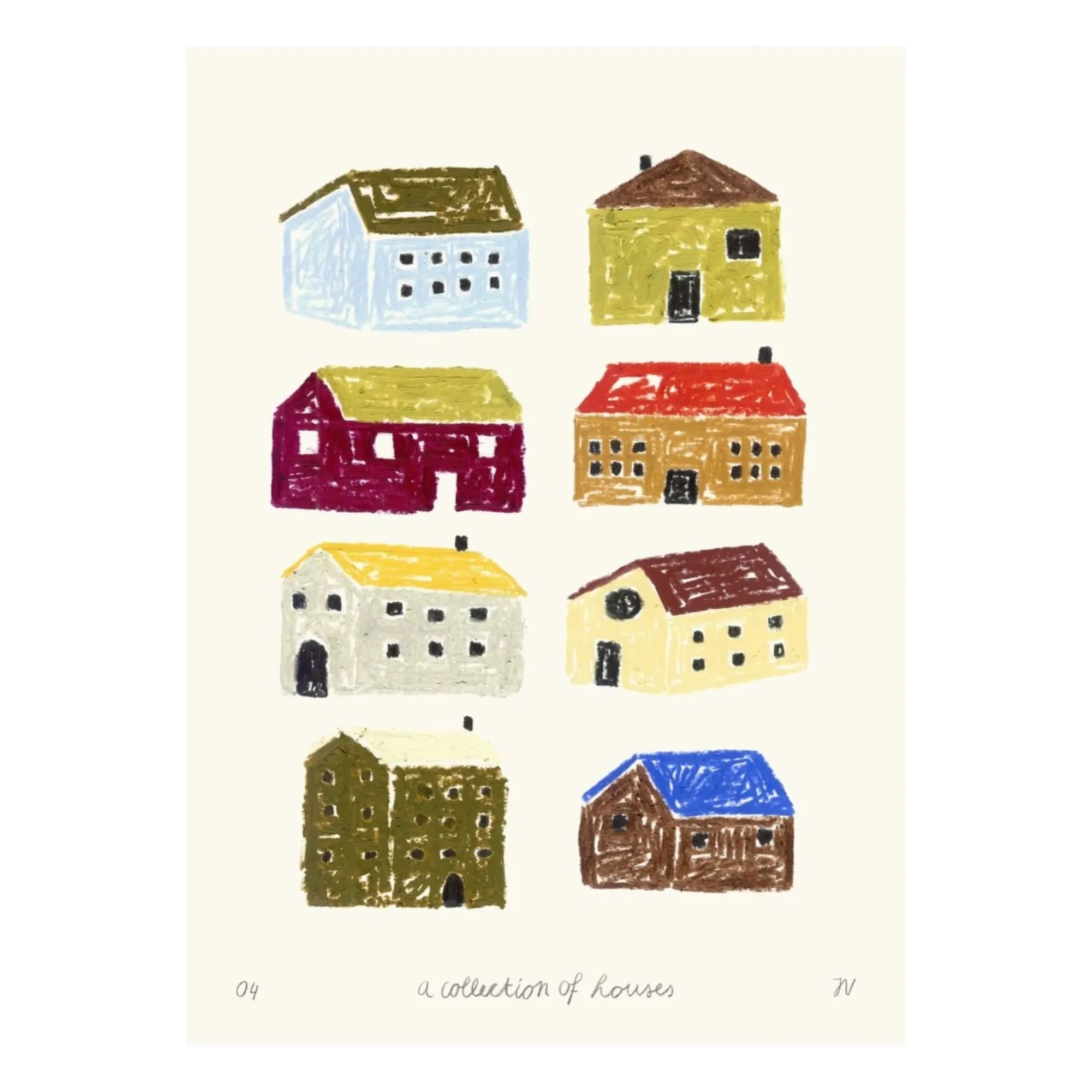 Póster y marco - Póster de la colección Houses