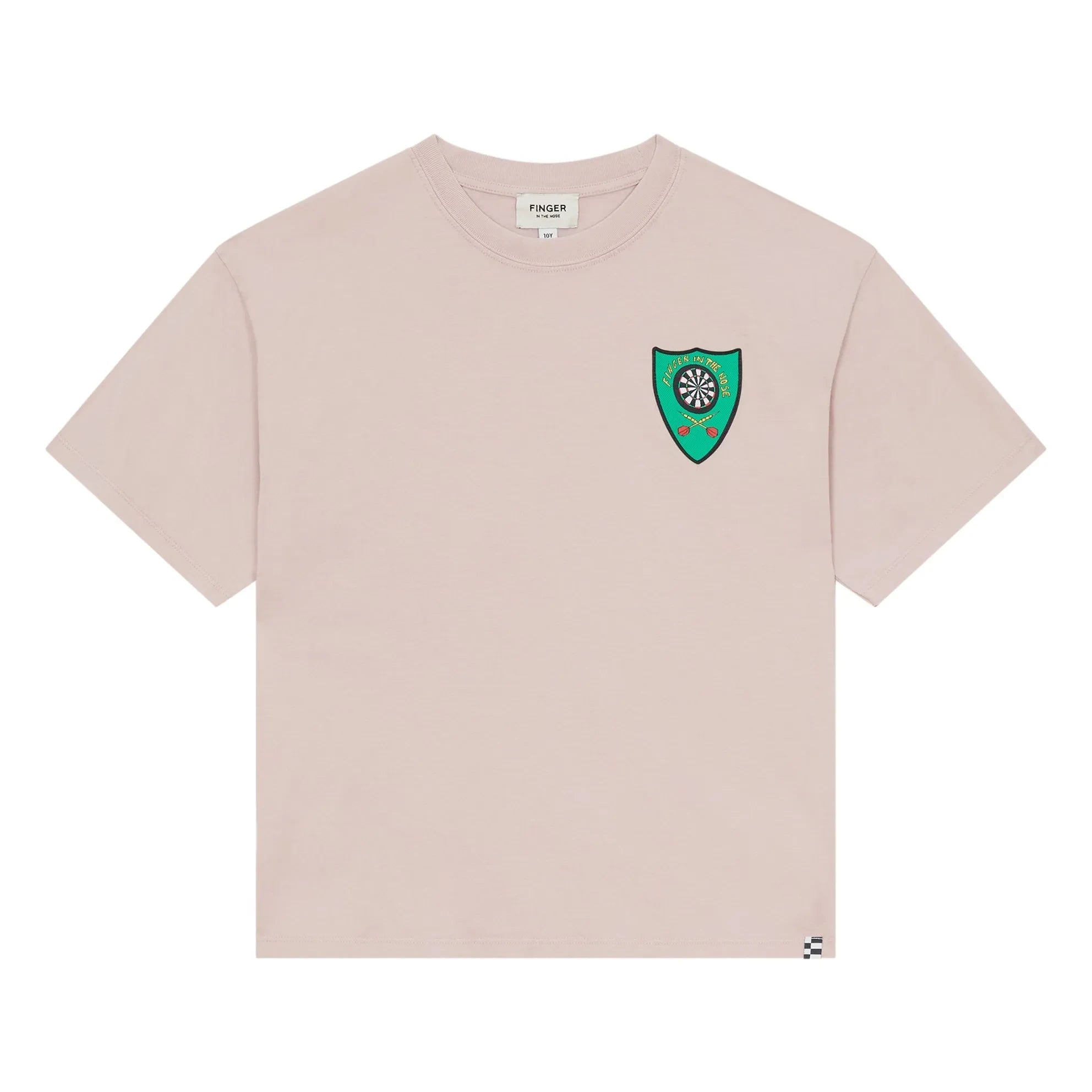 Finger in the nose - Camiseta de algodón orgánico Taylor | Rosa empolvado