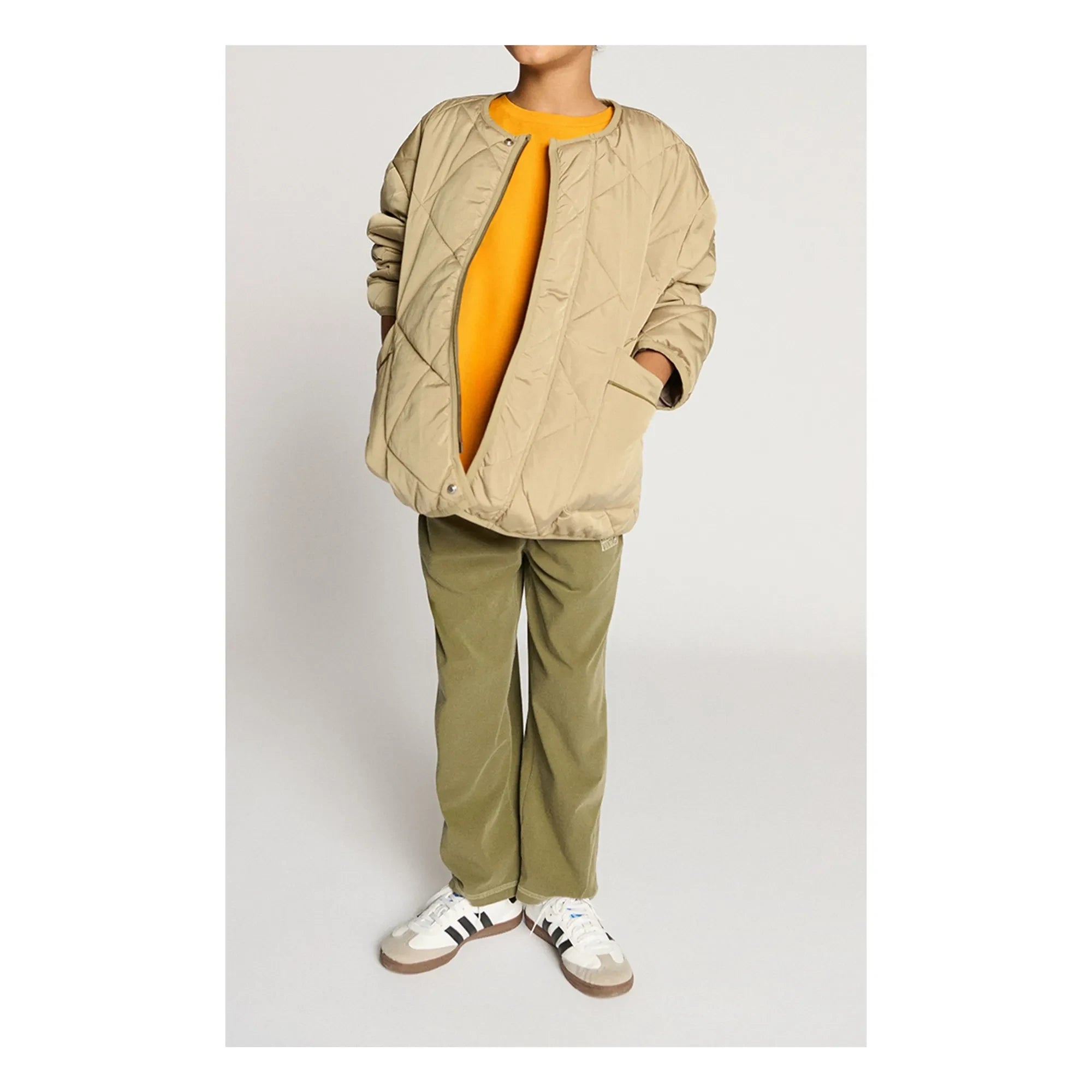 American Vintage - Vowbay Chaqueta Acolchada Repelente al Agua de Fibra Reciclada | Caqui