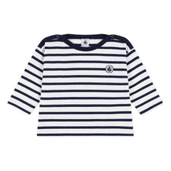 Petit Bateau - Camiseta Bebé Marinera | Blanco
