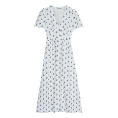 the new society - Vestido de lino Melissa | Blanco