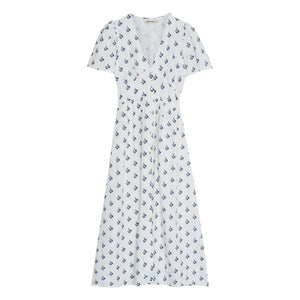 the new society - Vestido de lino Melissa | Blanco