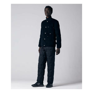 Taion - Chaqueta de cuello redondo de terciopelo | Negro