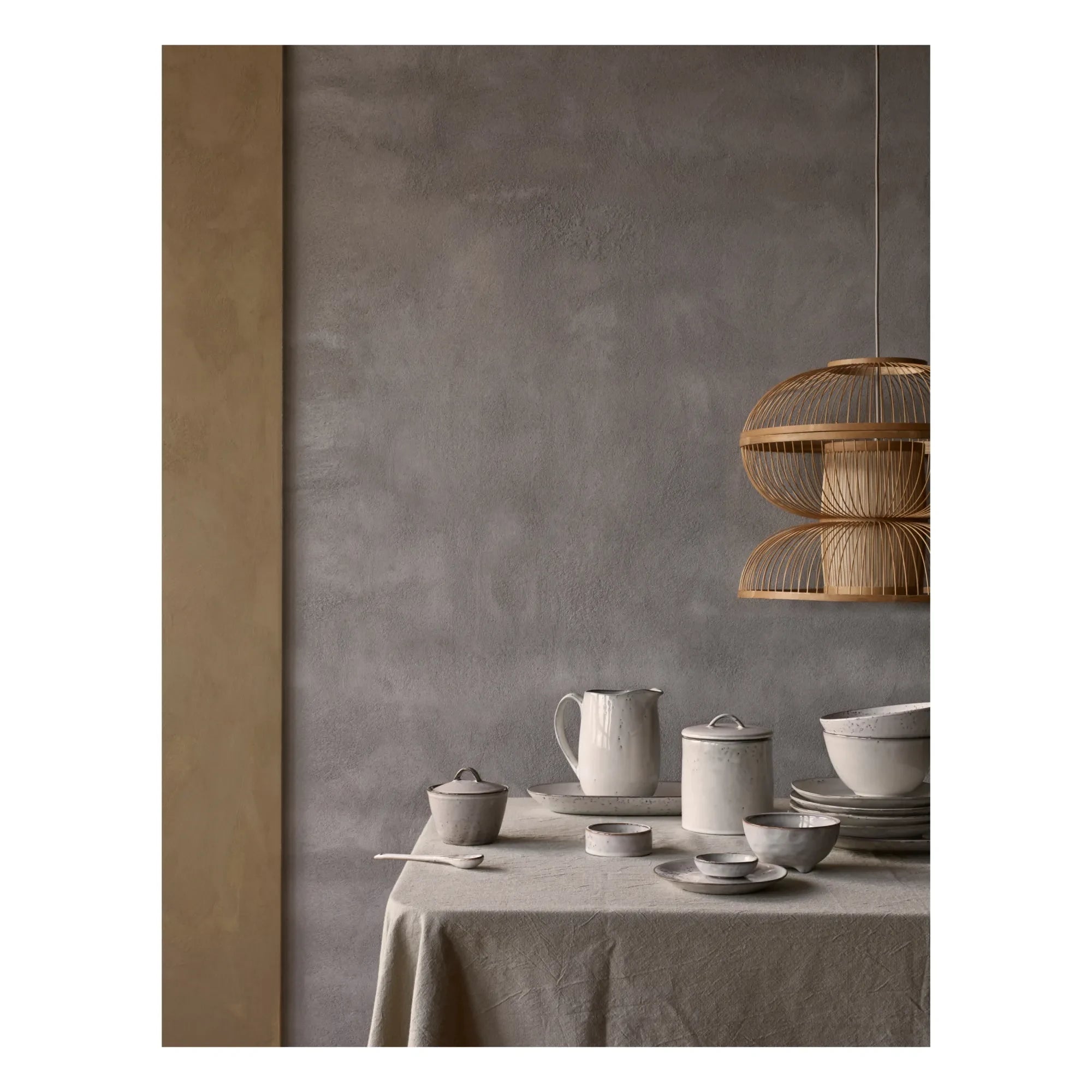 Broste Copenhagen - Cuenco de arena nórdico | Gris claro