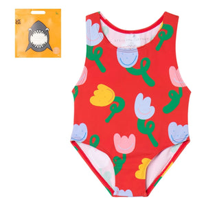 Stella McCartney Kids - Bañador Floral | Rojo