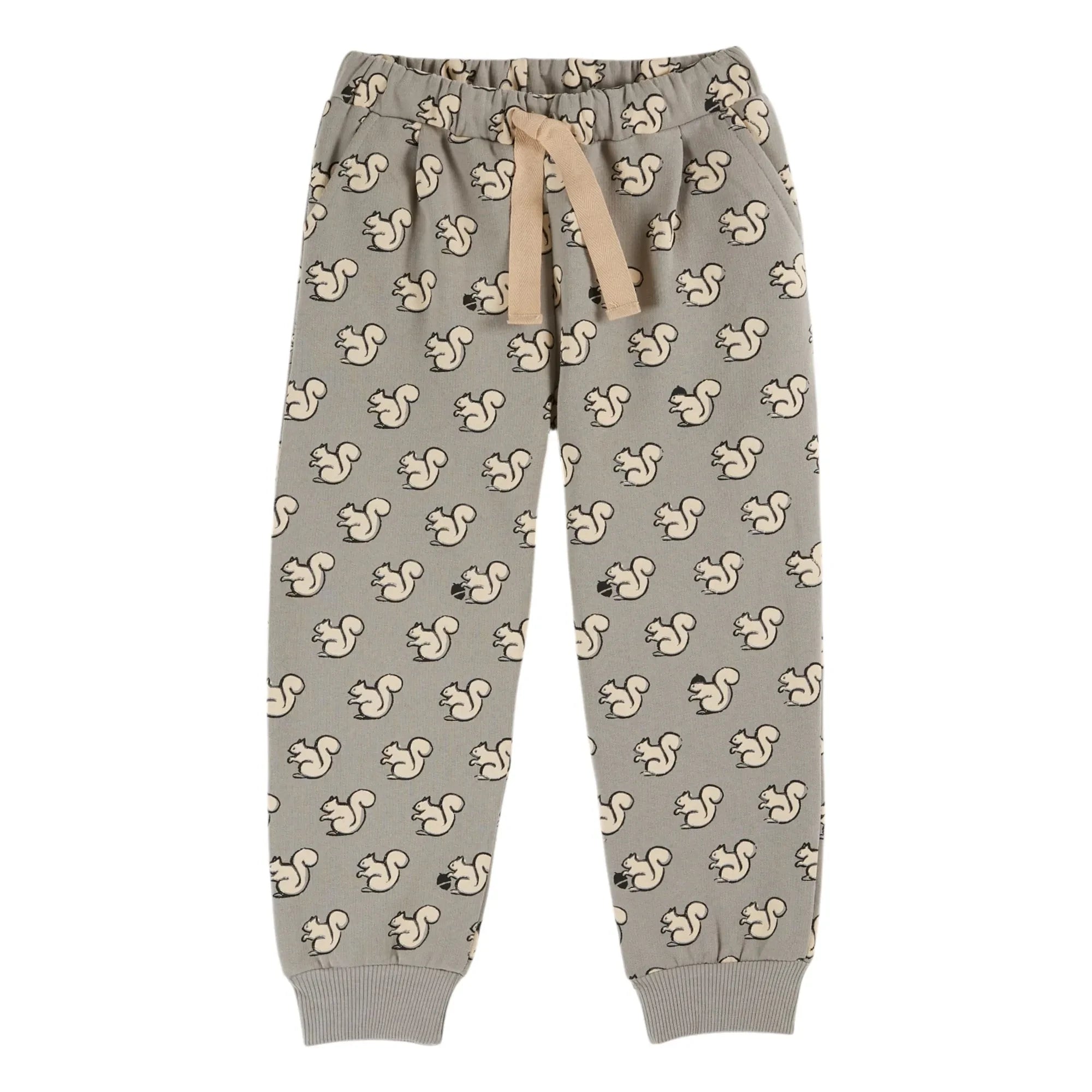 Emile et Ida - Pantalones Jogger Squirrel de Algodón Orgánico | Gris Claro