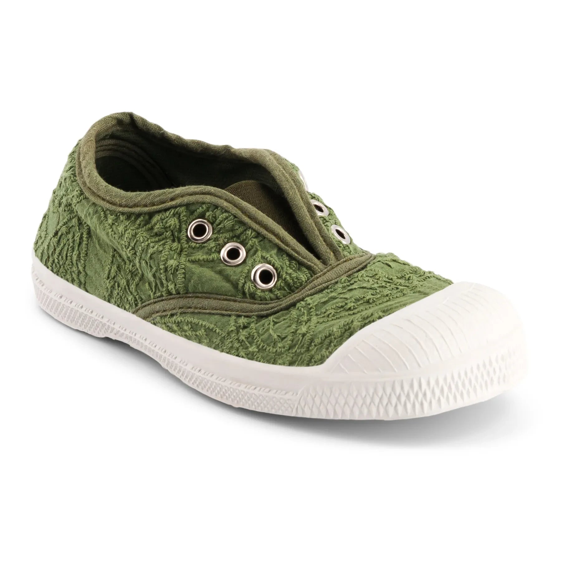 Bensimon - Zapatillas Tennis Elly Broderie Anglaise | Caqui