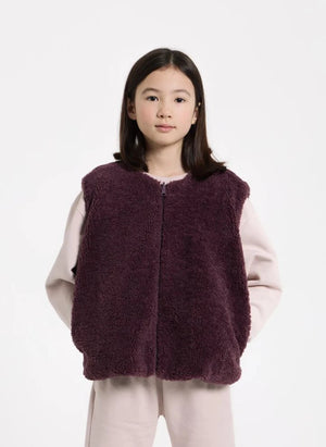 Smallable Kid - Jude Chaqueta Sherpa sin mangas | Morado