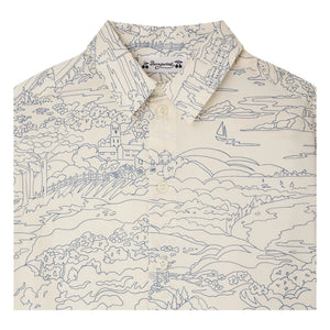 Bonpoint - Camisa de algodón orgánico Erian Paysage | Crudo