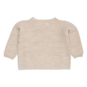 Copenhagen Colors - Cárdigan cruzado de lana merina de brezo beige