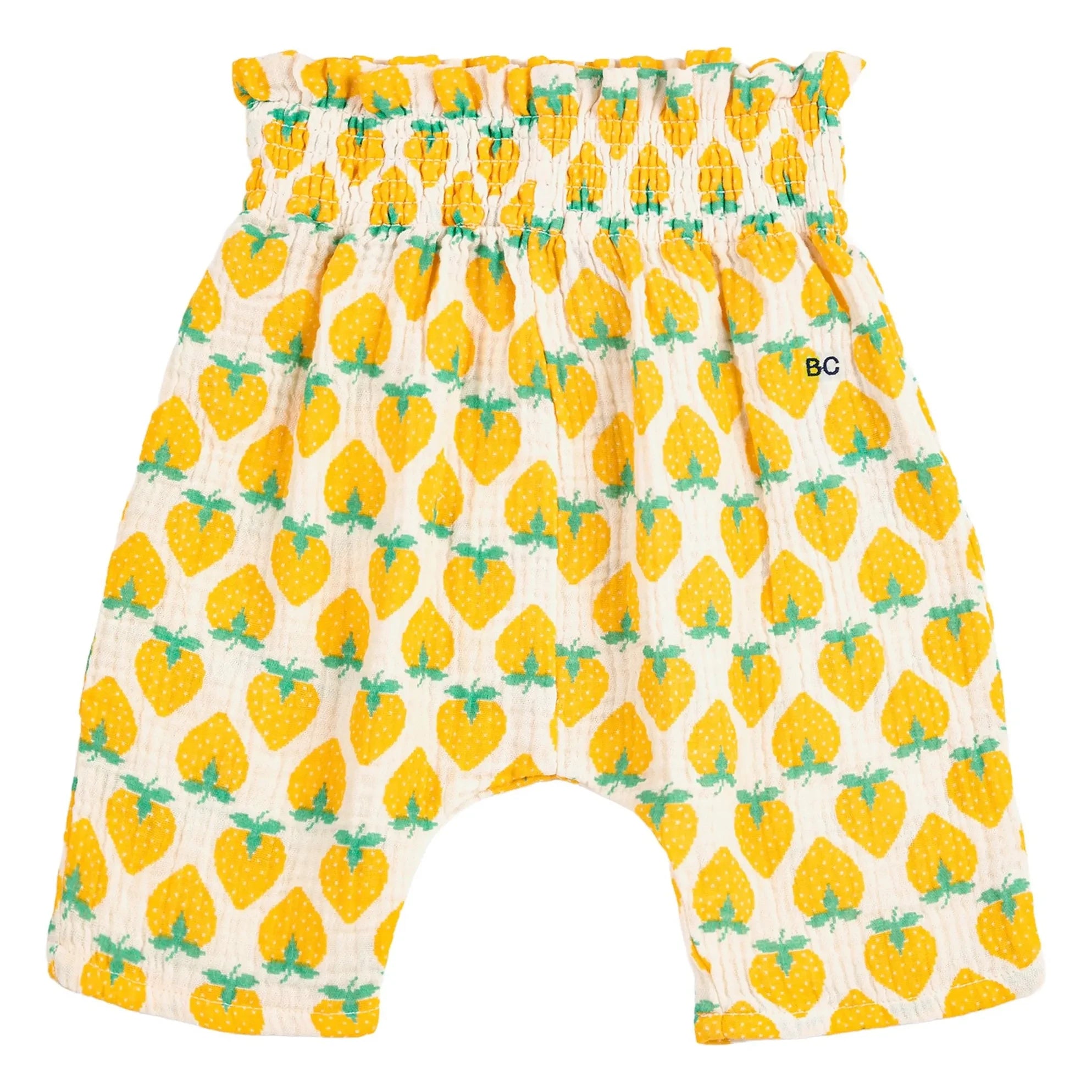 Bobo Choses - Pantalones de Gasa de Algodón Orgánico con Estampado de Fresas | Crudo