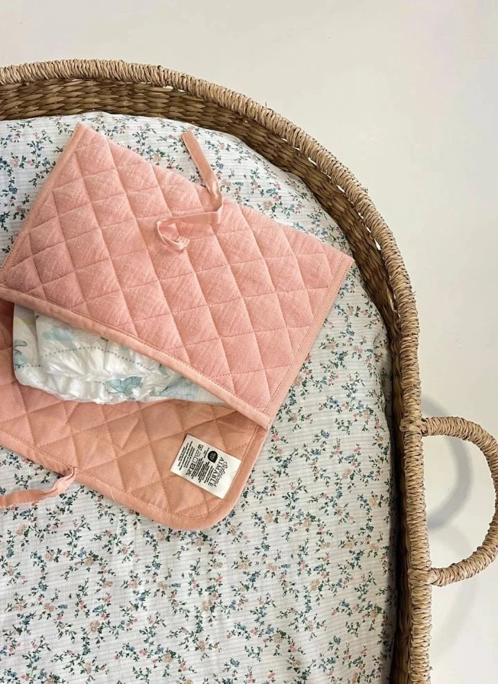 Editions Aimable - Bolsa de cuidado para bebés Palmyre | Rosa Polvoriento