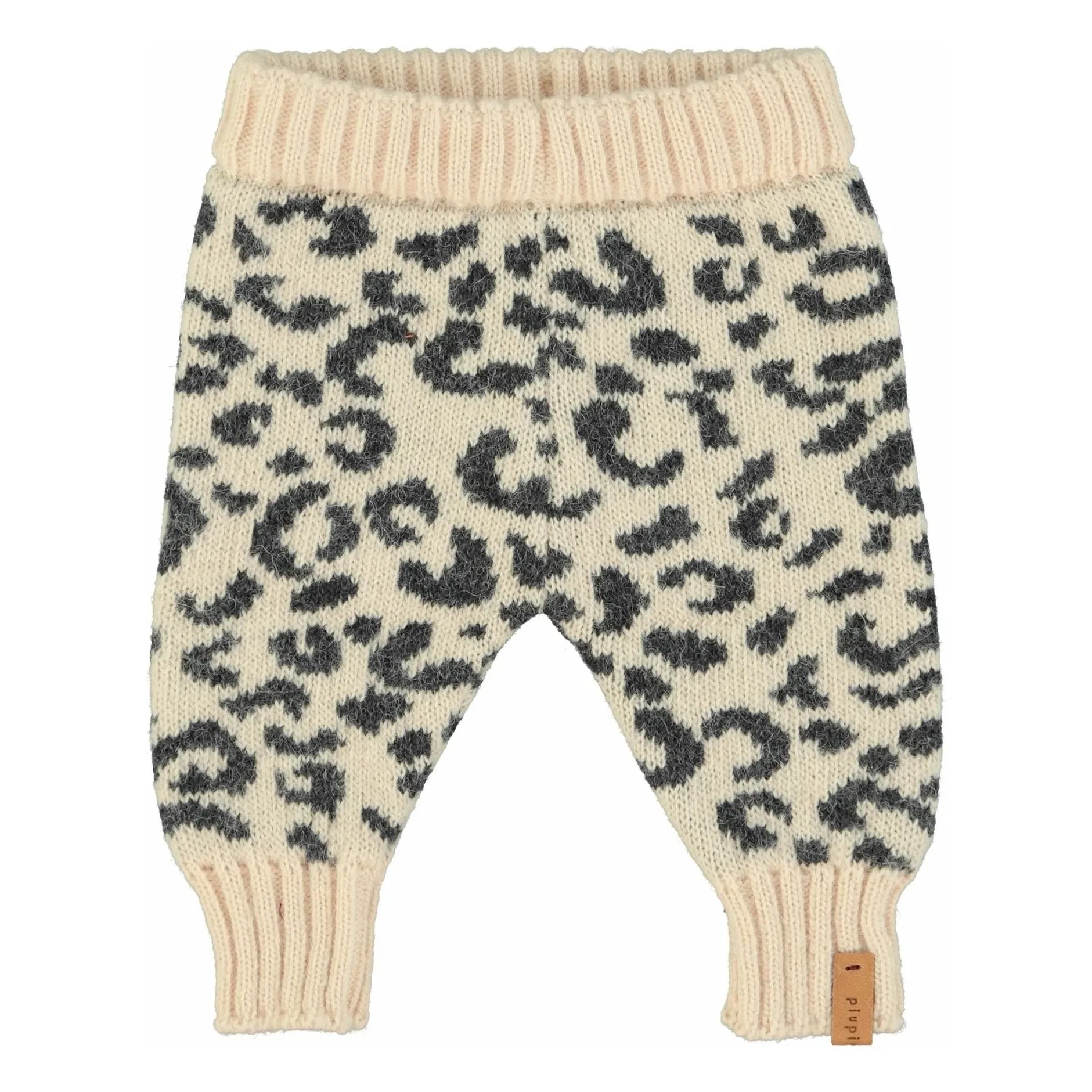 Piupiuchick - Leggings de lana Leopard | Rosa claro