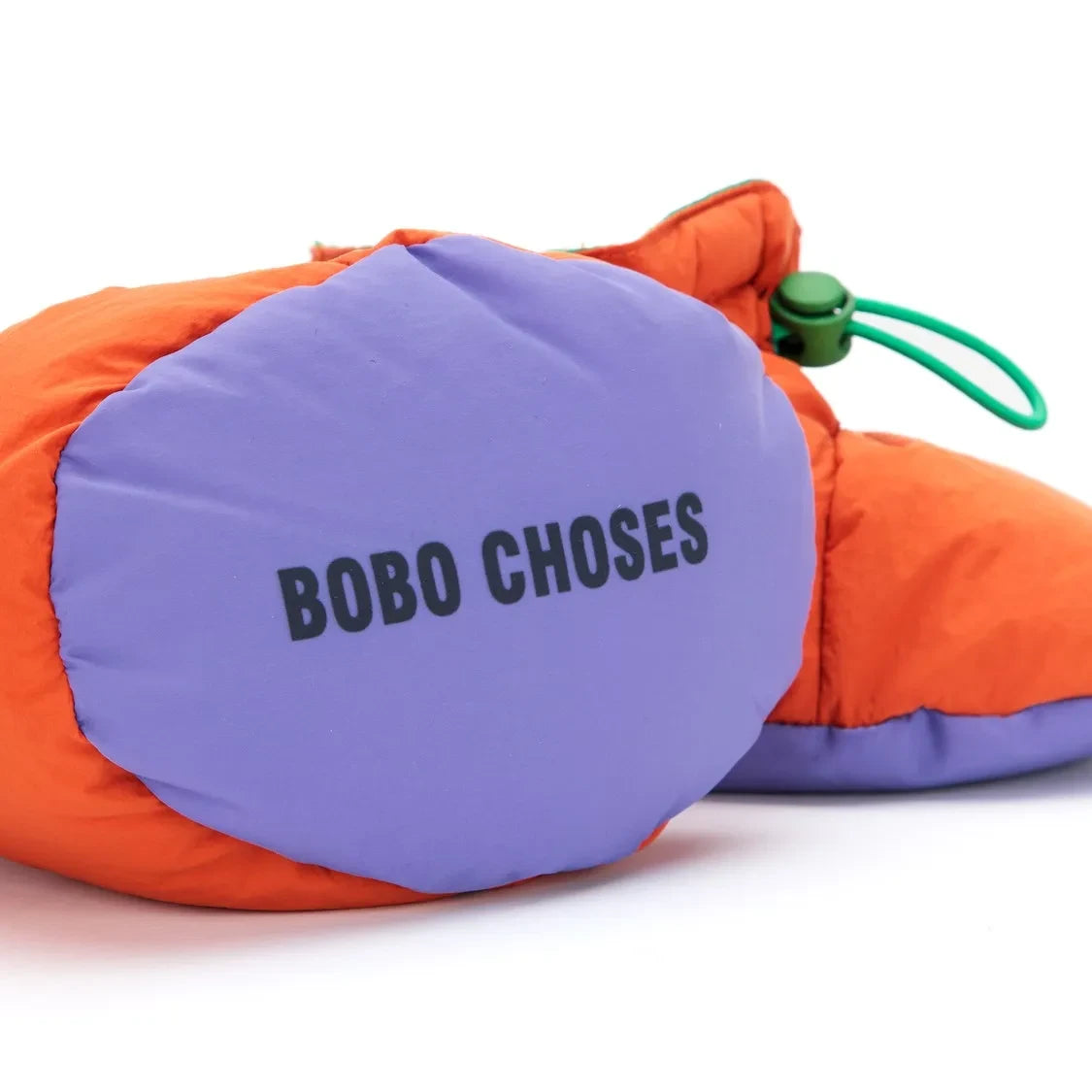 Bobo Choses - Zapatillas con plumas de pato y estampado de edredón | Naranja