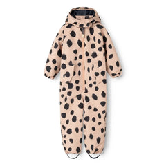 Liewood - Mono de esquí Maddy con estampado de leopardo hecho de fibras recicladas | Rosa claro