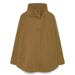 Pomandère - Chaqueta tipo capa de algodón | Camel