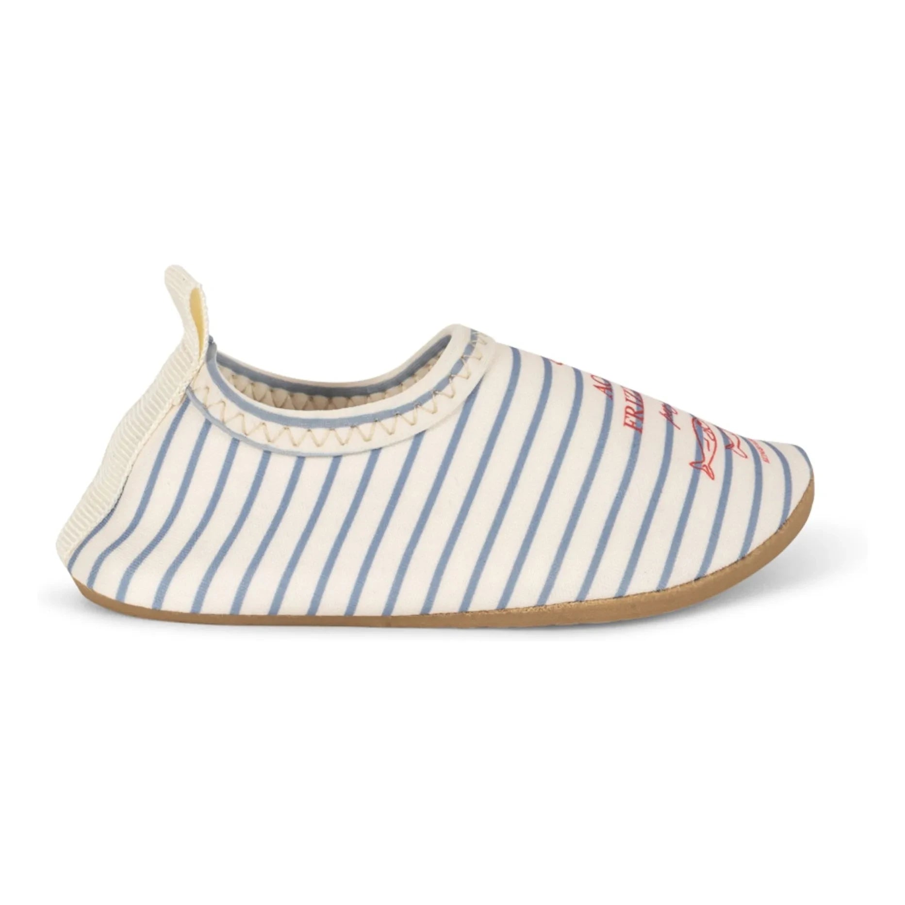 Konges Sløjd - Zapatillas de agua de rayas Aster Fibras recicladas | Beige