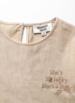 Hundred Pieces - Vestido Esperas Etoiles | Beige