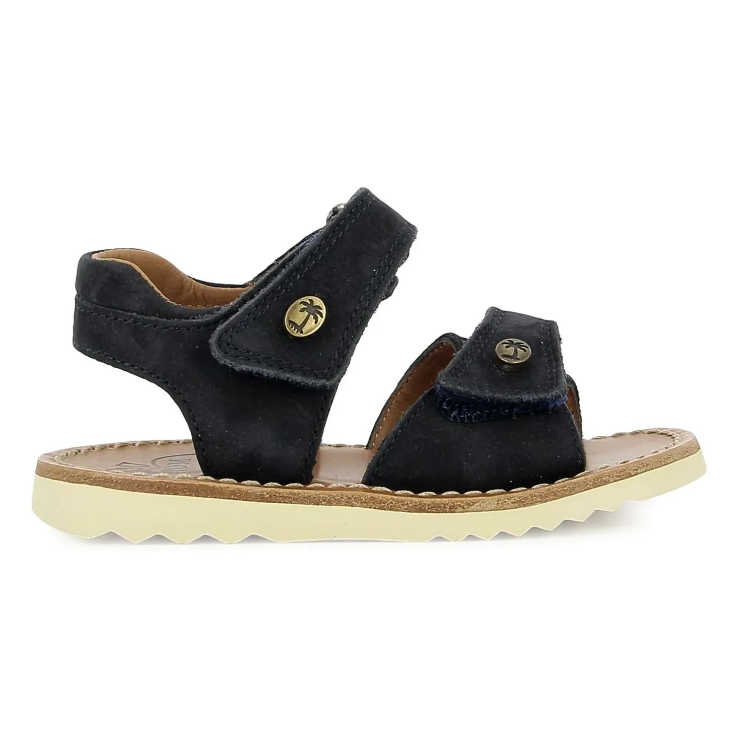 Pom d'Api - Sandalias Waff Easy Nubuck | Azul Oscuro