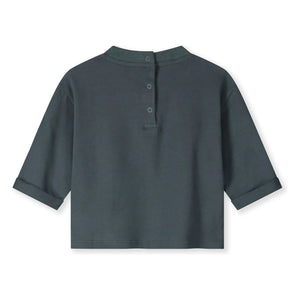 Gray Label - Camiseta de algodón orgánico | Gris azulado