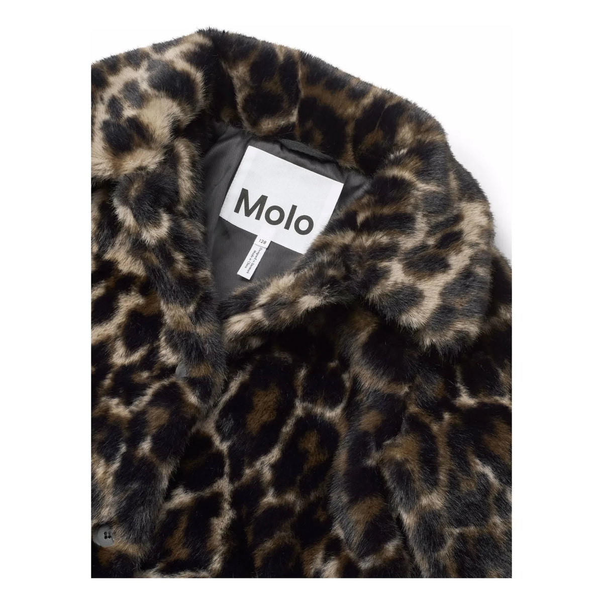Molo - Abrigo de Piel Sintética de Leopardo Hera | Marrón