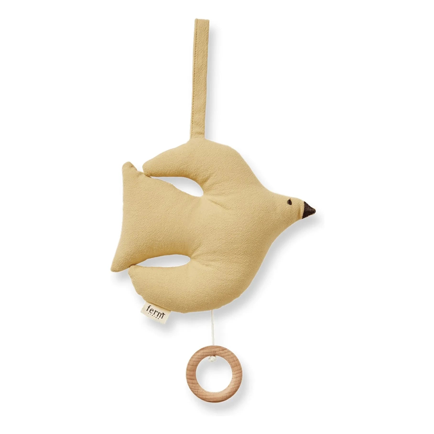 Ferm Living Kids - Móvil de música Swif Bird | Amarillo