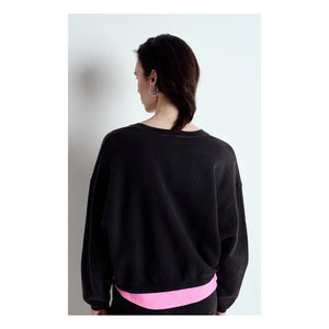 American Vintage - Izubird Pamuklu Sweatshirt | Kömür grisi