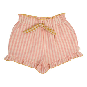 Lilinoa - Short con volantes a rayas Alban | Rosa