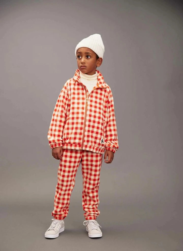 Mini Rodini - Gingham sweatshirt | Rojo