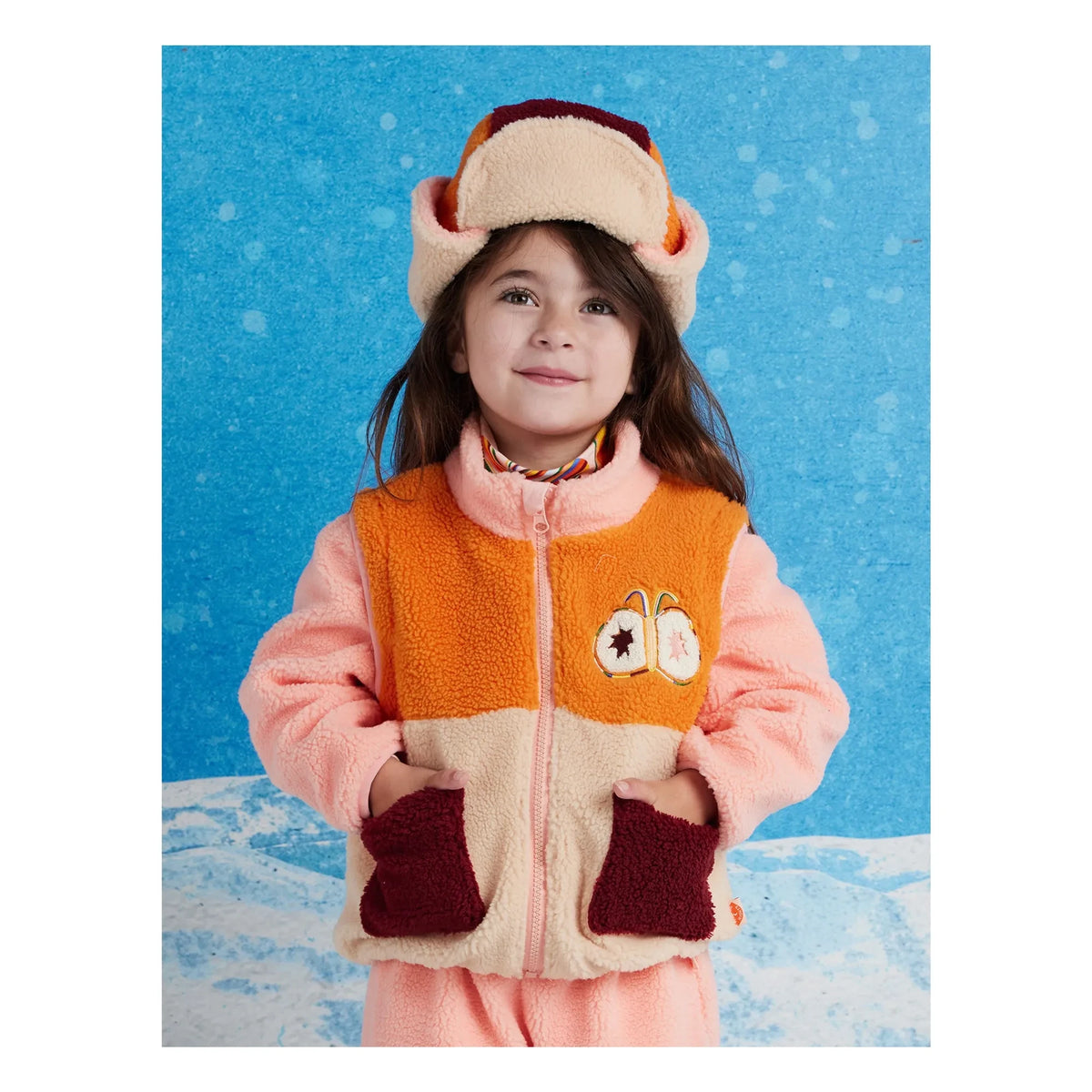 Halcyon Nights - Gorra estilo sherpa | Rosa claro