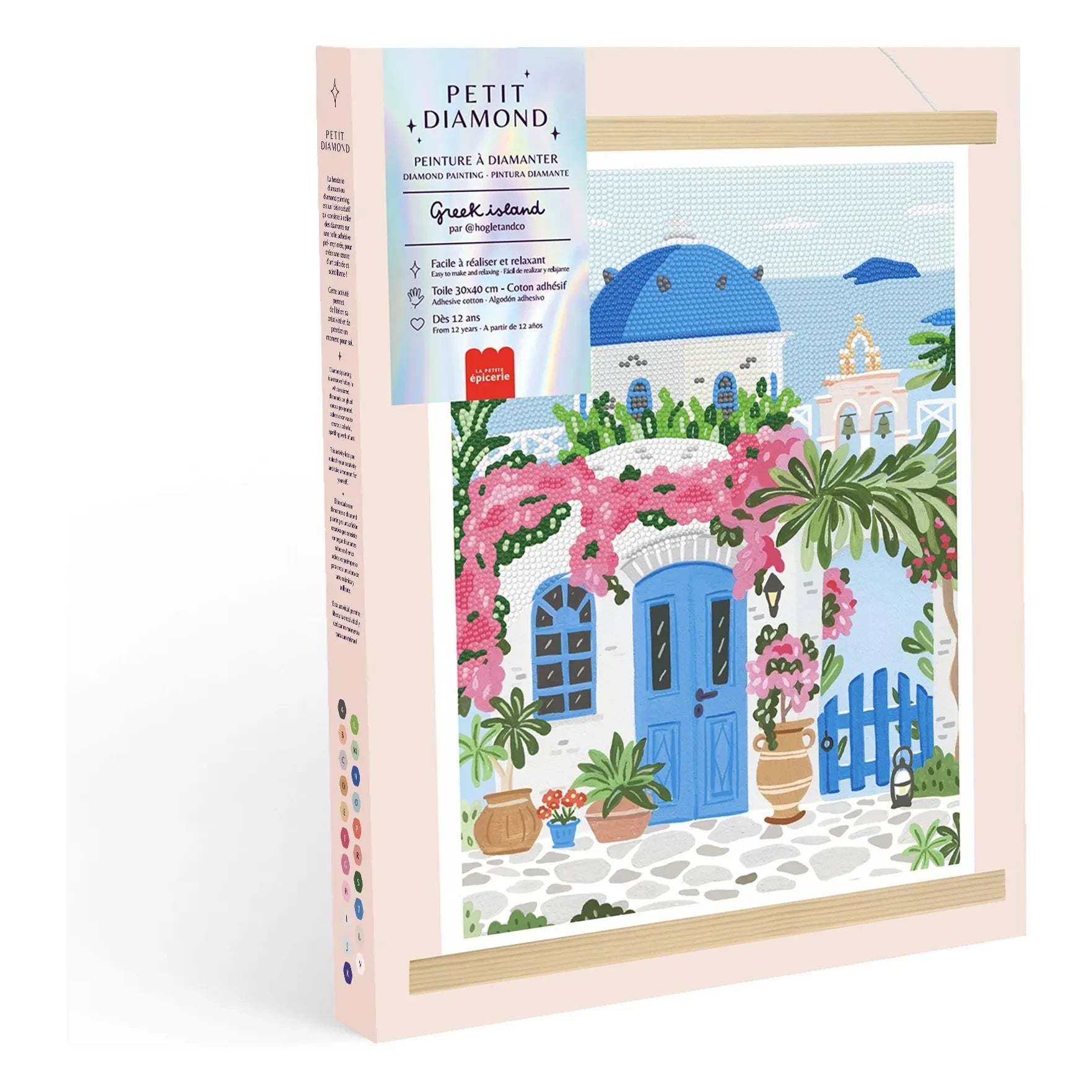 La Petite Épicerie - Kit de pintura de diamantes - Isla Griega