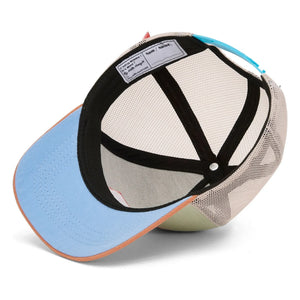 Hello Hossy - Gorra con visera curvada de algodón orgánico Mini Trucker | Verde claro