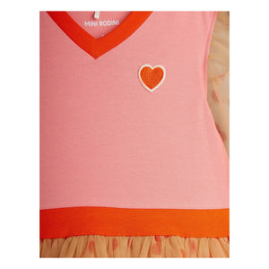 Mini Rodini - Vestido de tul con lunares | Rosa