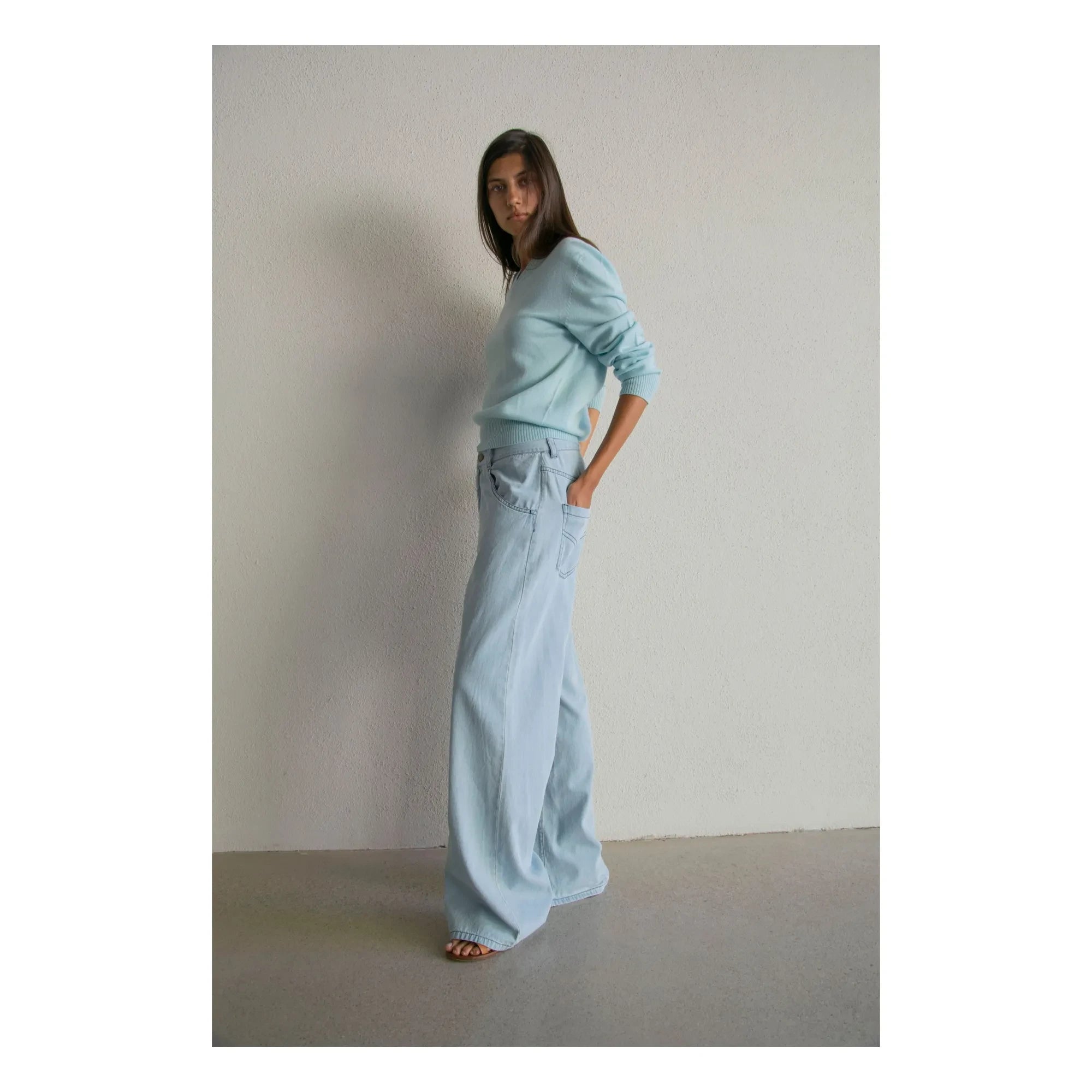 THEAVANT - Zeynep Pantalón Ancho | Azul