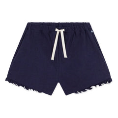 Petit Bateau - Pantalón corto con volantes | Azul noche