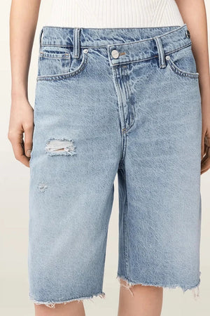 AllSaints AKI - Shorts vaqueros para mujer