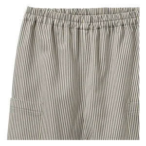 Trigo - Pantalones de Algodón Orgánico a Rayas Kalloa | Gris