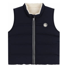 Petit Bateau - Chaleco acolchado sin mangas con logotipo | Azul Marino